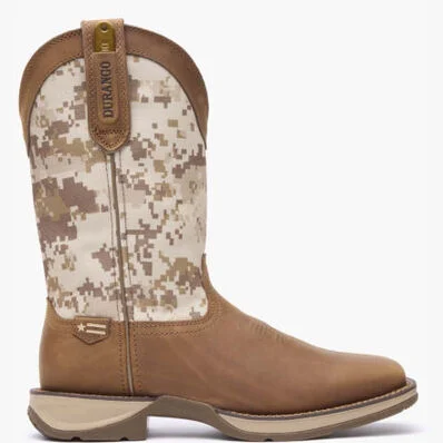 DDB0166 DURANGO DESERT CAMO PULL ON-BROWN/CAMO BOOTS