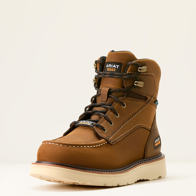 10053614 REBAR WEDGE MOC TOE WATERPROOF WORK BOOTS