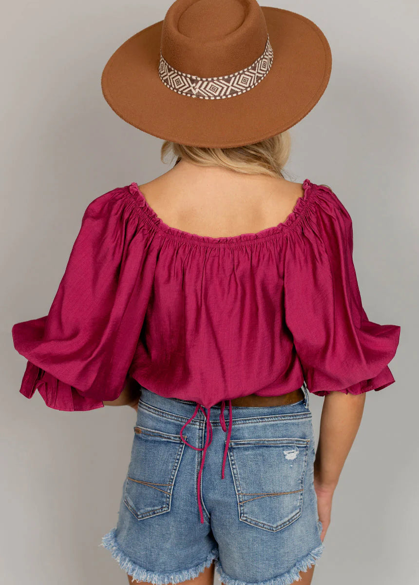 KERRA TOP IN BERRY