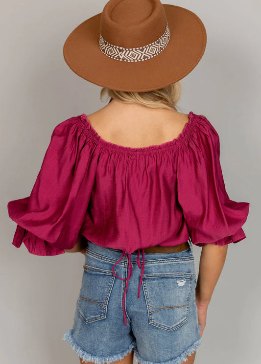 KERRA TOP IN BERRY