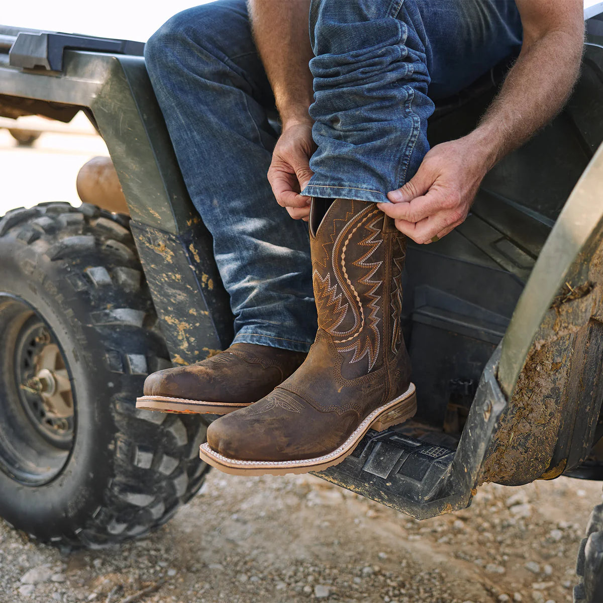 DDB0297 DURANGO MAVERICK PRO STEEL TOE WATERPROOF WESTERN WORK BOOT