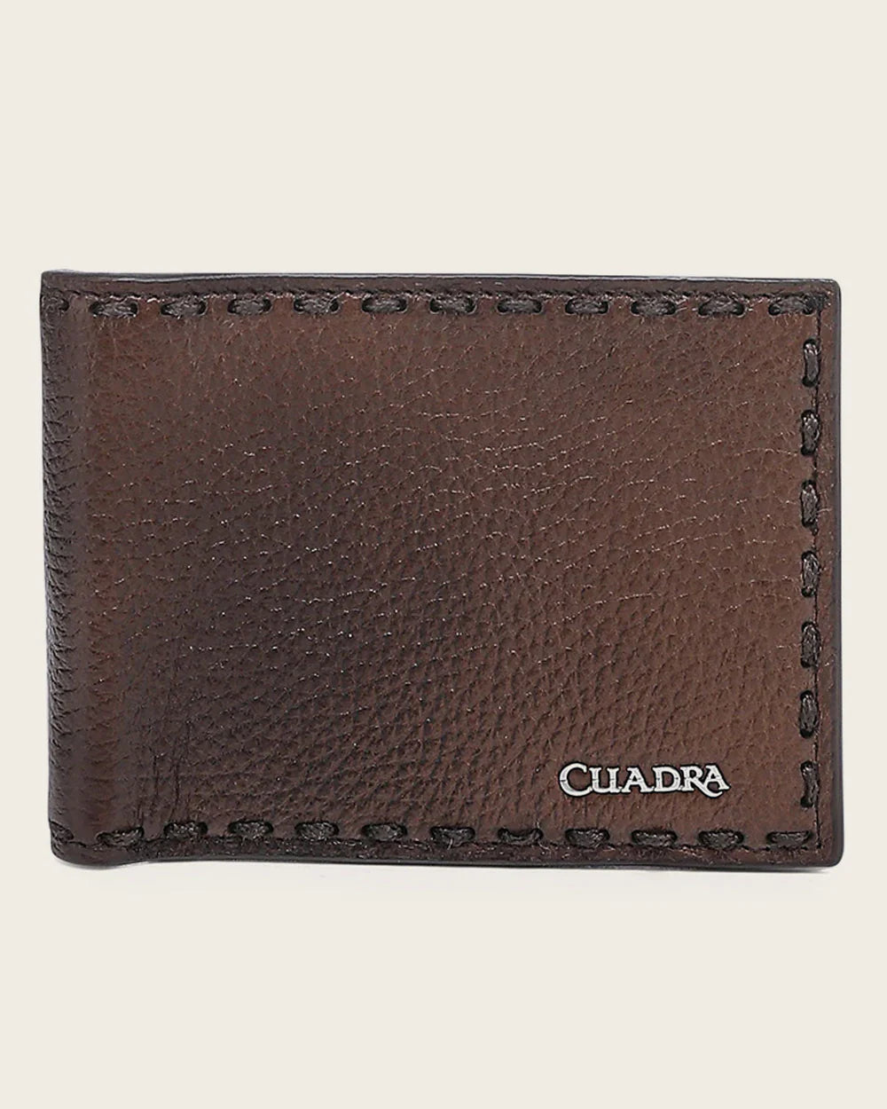 DU721 LUXURY HONEY BIFOLD WALLET IN GENUINE ITALIAN DEER AND BOVINE LEATHER CUADRA