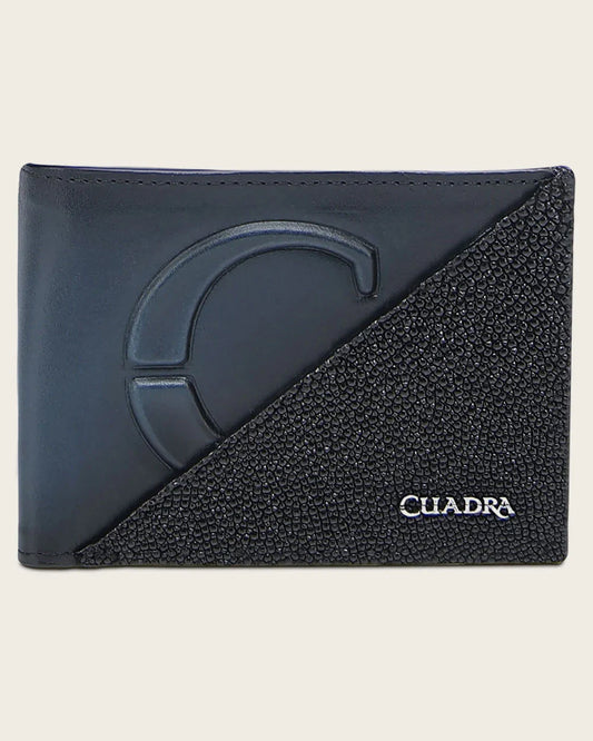 DU717 CUADRA BLACK STINGRAY WALLET