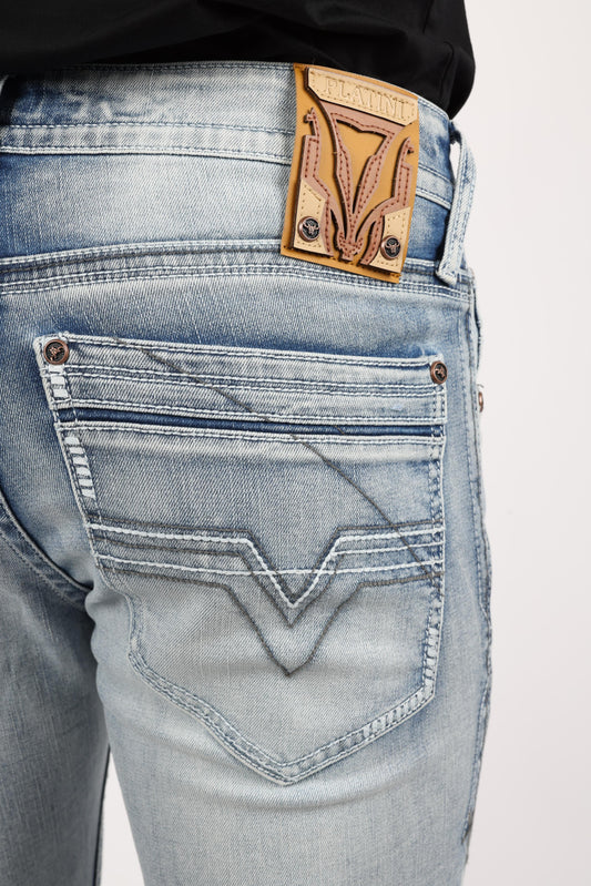 CBJ9888 HOLT LIGHT BLUE BOOT CUT JEANS