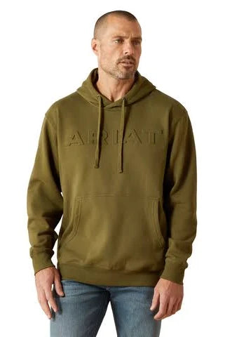 10062501 MNS Ariat Embossed Logo Hoodie