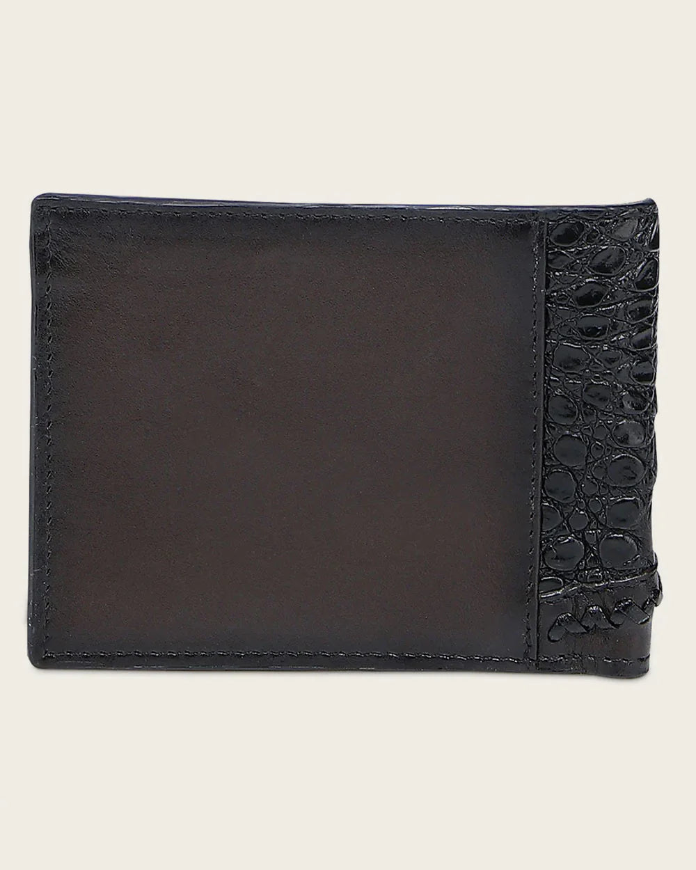 DU720 WOVEN BLACK CAIMAN LEATHER WALLET CUADRA