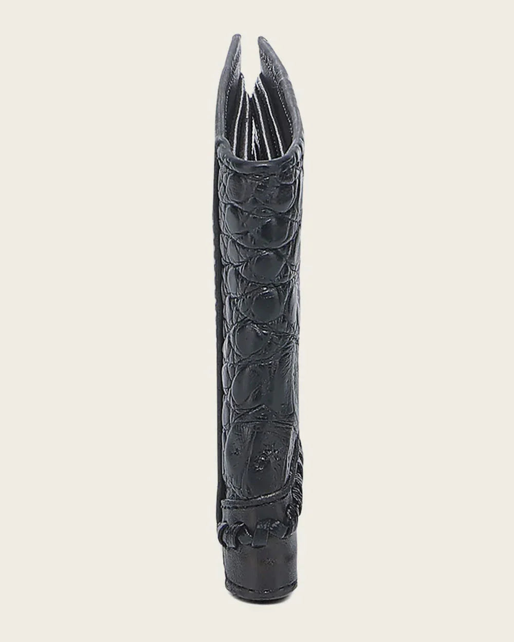 DU720 WOVEN BLACK CAIMAN LEATHER WALLET CUADRA
