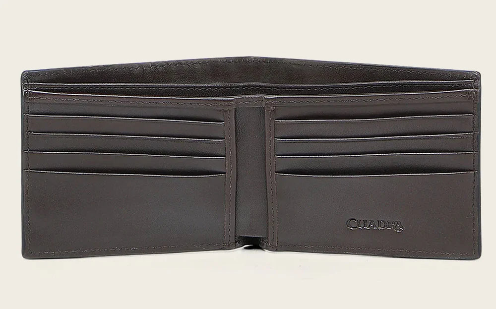 DU720 WOVEN BLACK CAIMAN LEATHER WALLET CUADRA